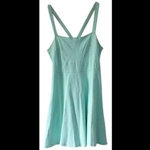 light teal blue skater dress 👗